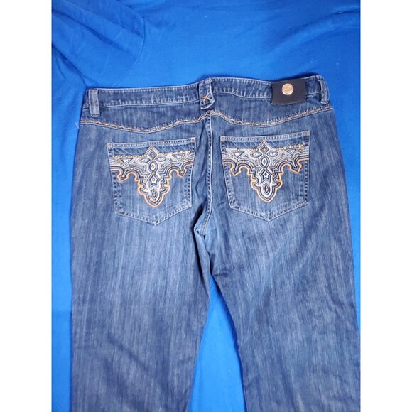 Vintage ANTIK DENIM Men's Jeans Button Fly Blue Jeans Metal studs  Size 42 - Picture 4 of 16